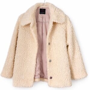 Hello Kitty x Sorridere Retro 2014 Coat size M Jacket Japanese Sherpa White